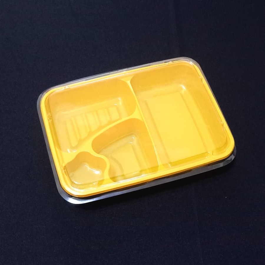 Jual Bisa Ecer Satuan Mika Bento Tebal Sekat Tray Bento Bintang Box