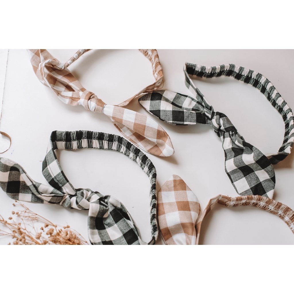 Estelle Ribbon Bandana - Bandana Anak, Bandana Bayi, Bondu Anak, Bondu Bayi, Pita Bayi, Baby Bows