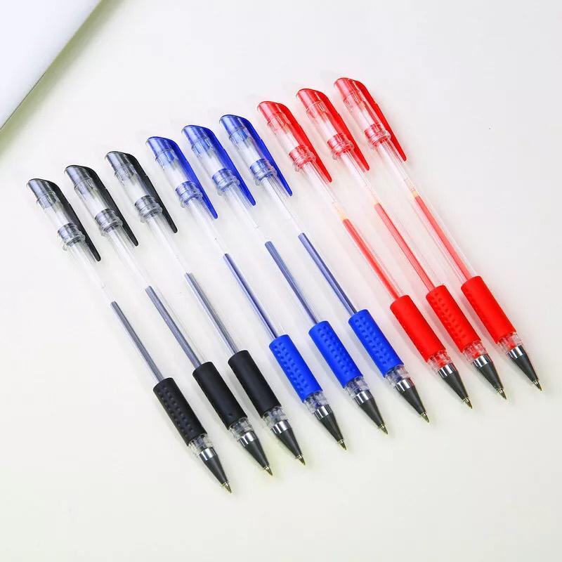 premiummart Pulpen Gel Pena Pen Alat Tulis Kantor Sekolah Tinta Cair Standart Warna Hitam Biru Merah