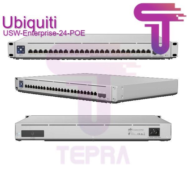 UBIQUITI USW-Enterprise-24-POE Switch 12 2.5Gbe+12 Gbe 802.3at 2 SFP+