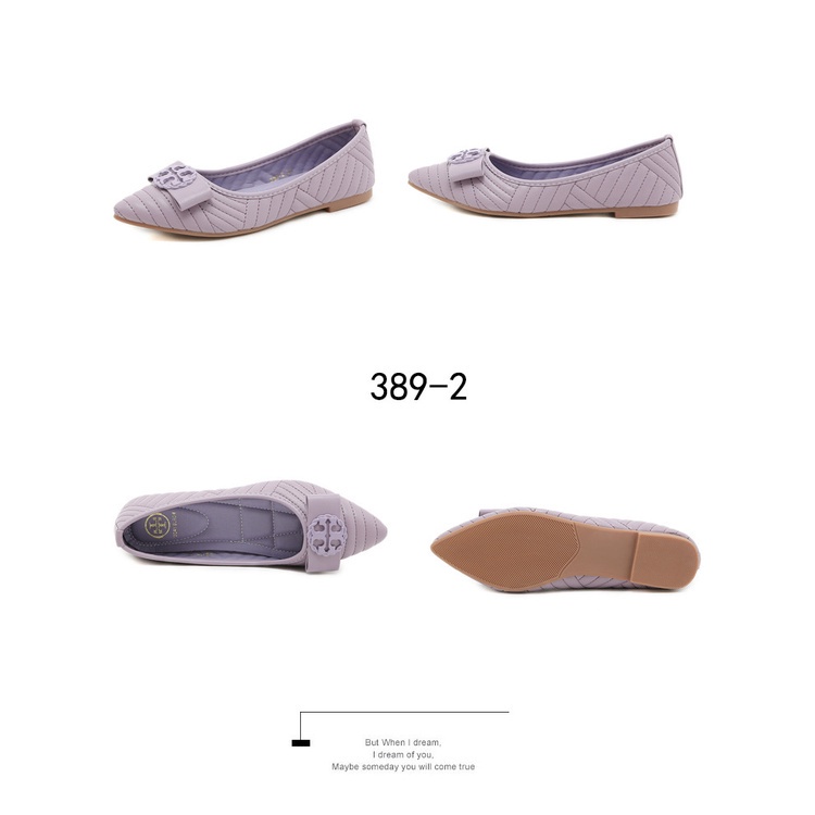 New Logo  Flat Shoes #389-2