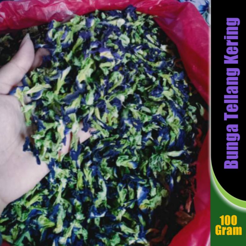 

Ready Bunga telang kering kemasan 100 gram