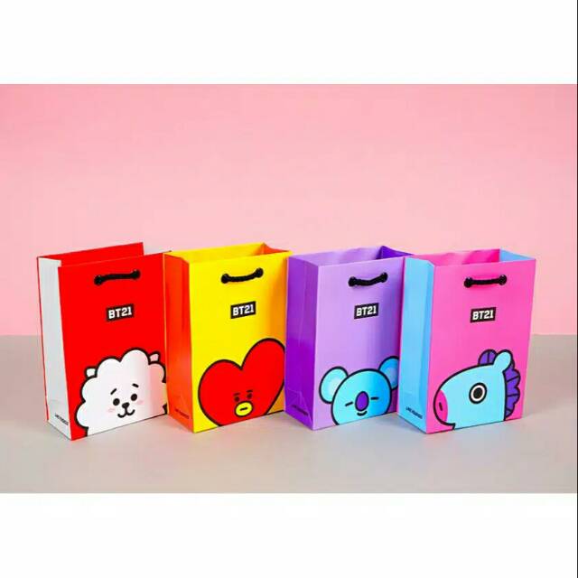 [YC READY]-'BT21 BTS Paper Shopping Bag
