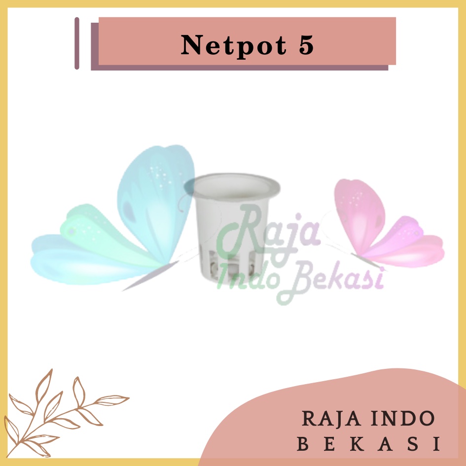 Rajaindobekasi Netpot Hidroponik Jaring 5 cm Warna Putih Original Netpot 5cm Putih Bagus Murah Netpot Hidroponik