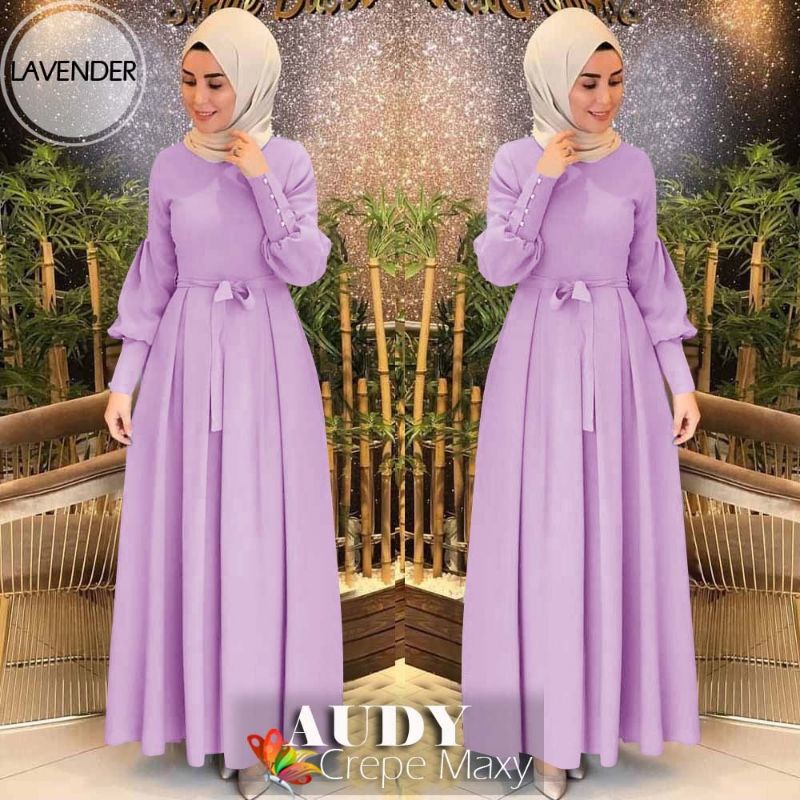 MAXY AUDY, MOSCREPE, GAMIS HIJAB MUSLIM, MAXY DRESS