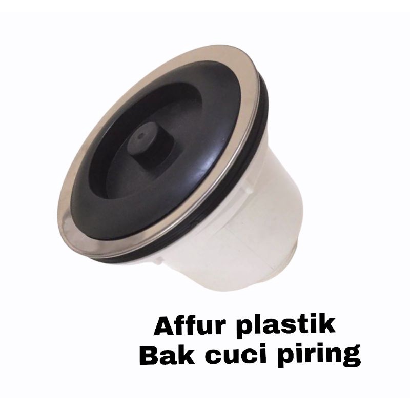 AFUR FILTER SAMPAH BAK CUCI PIRING PLASTIK TERMURAH -  BIBIR STAINLESS STEEL ANTI KARAT + KERANJANG