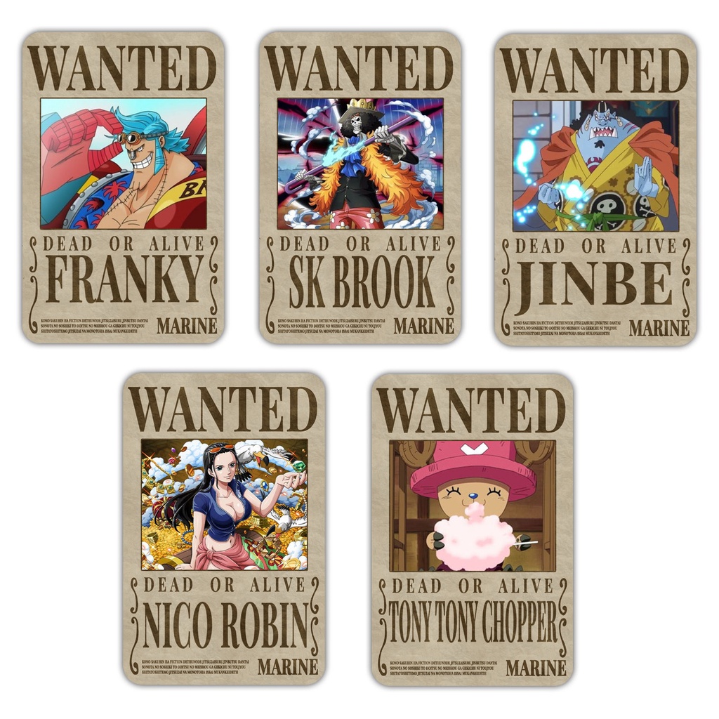 Photocard Foto One Piece Wanted Anime Jepang