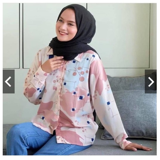 Fifi Fashion Kemeja Clarise / Blouse Clarise / Blouse Monalisa / Jasmin