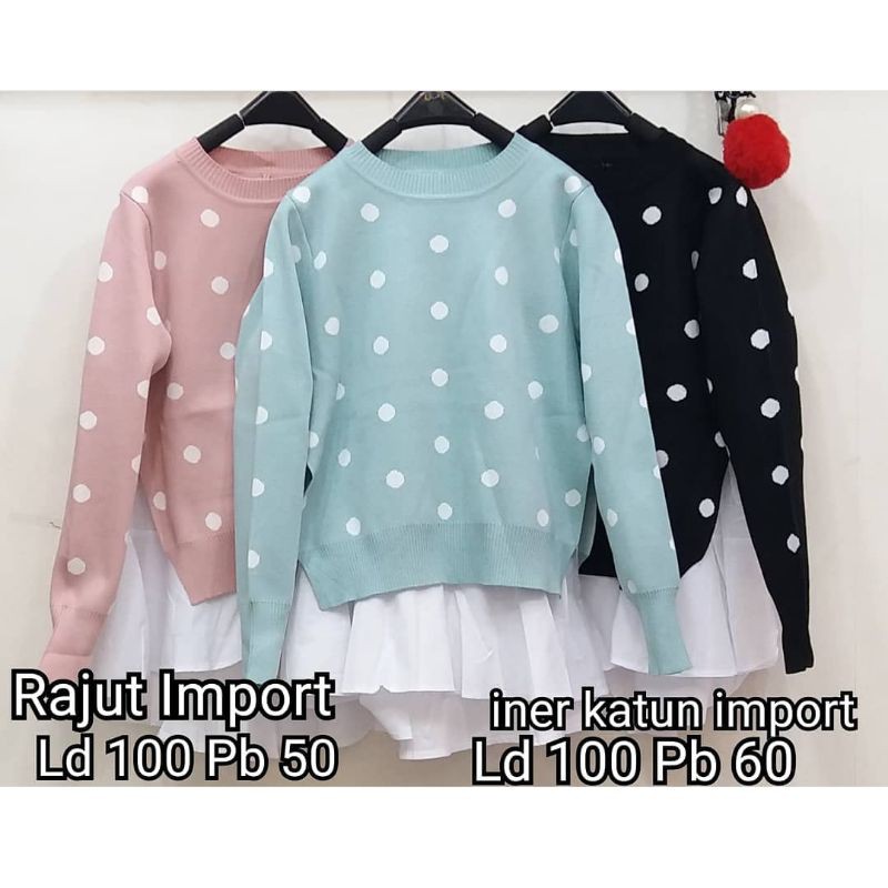 ATASAN RAJUT IMPORT/ SWEATER RAJUT IMPORT PREMIUM