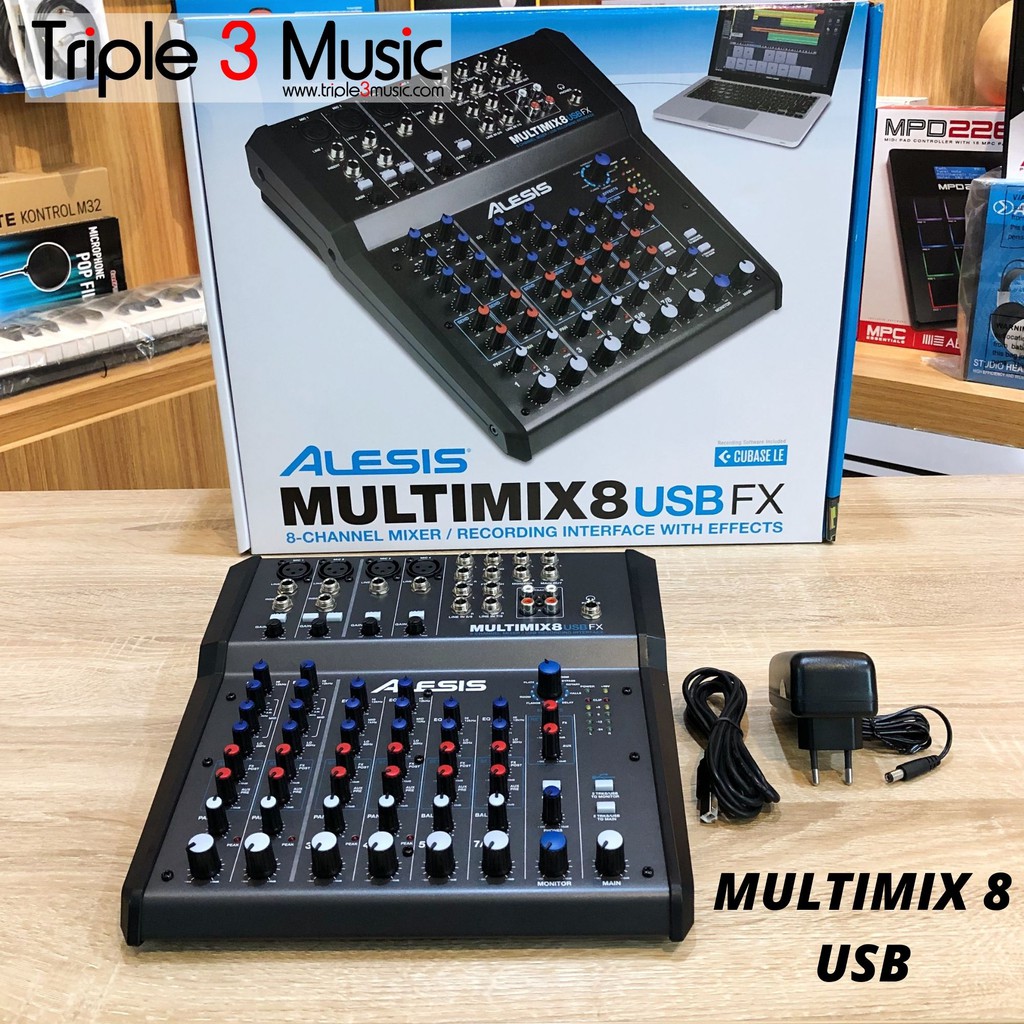 Alesis MultiMix 8 USB FX Mixer Podcast with Soundcard