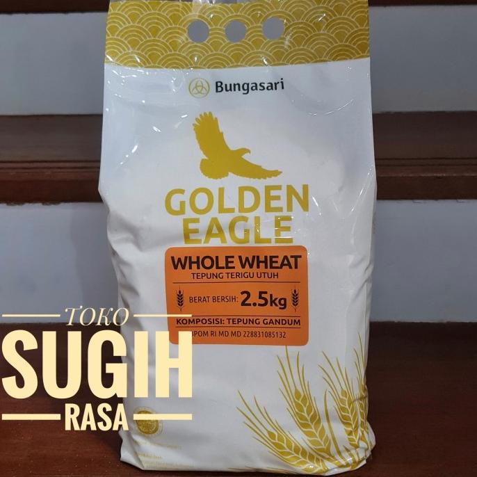 

Golden Eagle Tepung Gandum Halus (Whole Wheat) - 2.5 Kg Hot