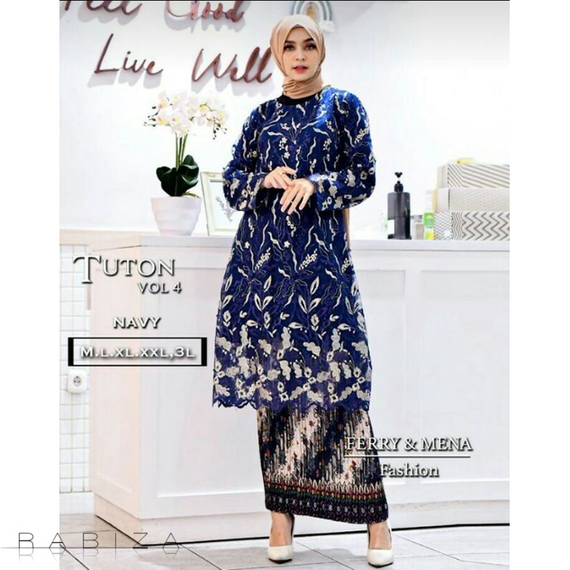 SF Tunik Brokat Terbaru 2022/Model Tunik Brokat Terbaru/Baju Tunik/Brokat Tunik Terbaru/Tunik Nagita