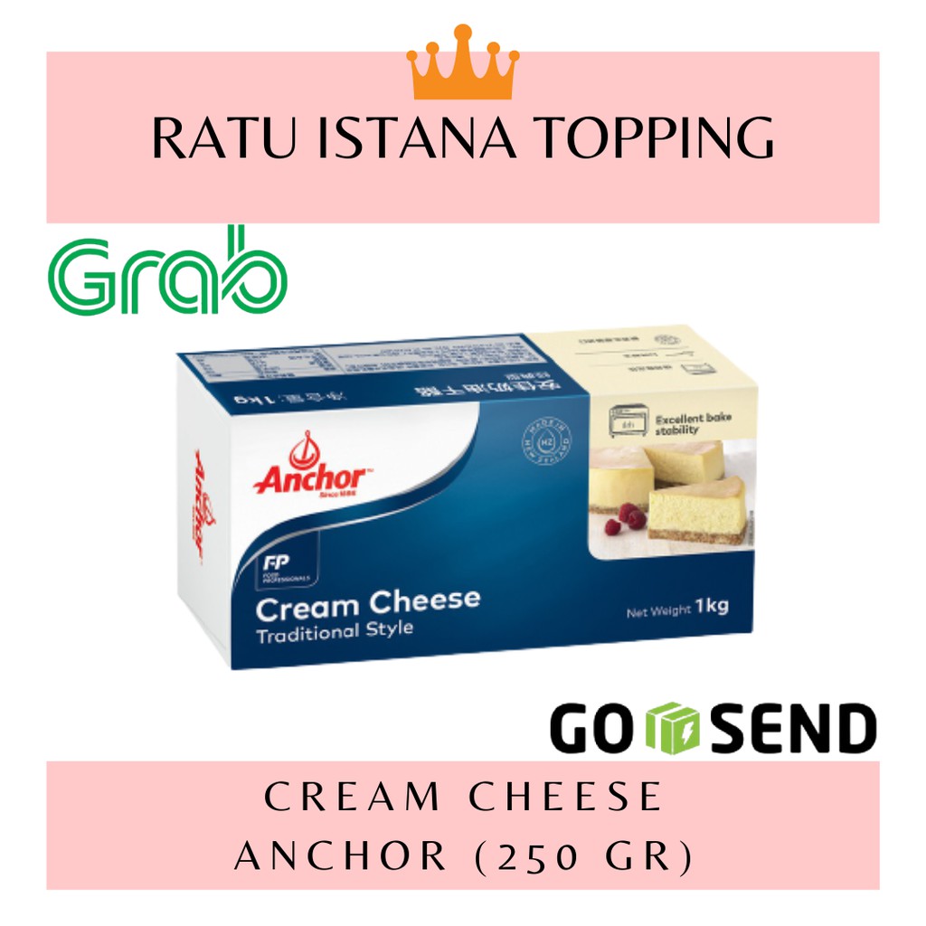 

CREAMCHEESE ANCHOR REPACK 250GR - KRIM KEJU-KRIM CHEESE REPAK - KEJU KRIM - CHEESE CAKE CREAM HALAL