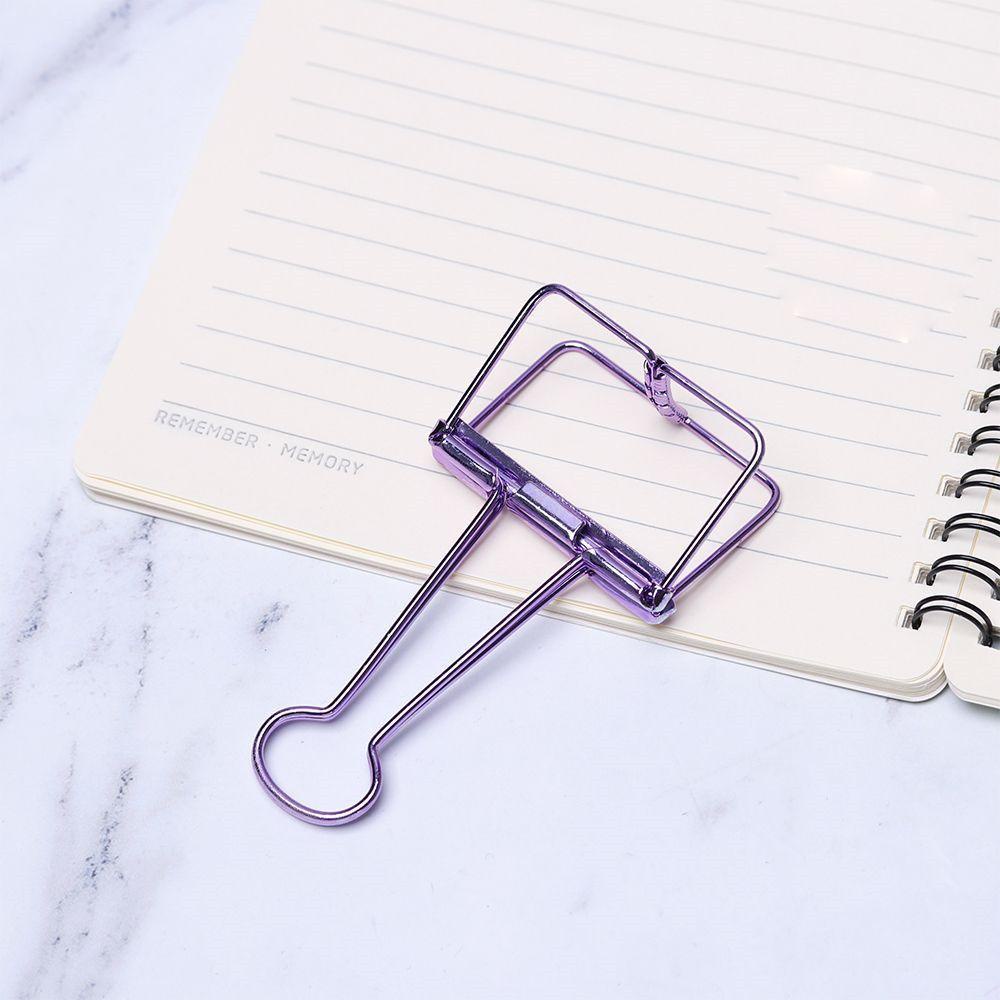 Klip Pengikat Atas 3ukuran Swallowtail Clamp Penjepit Metal Kertas
