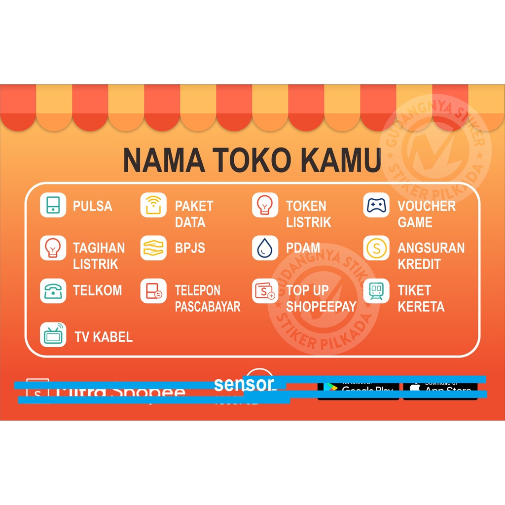 

STIKER VINYL PEMBAYARAN ONLINE PAYMENT