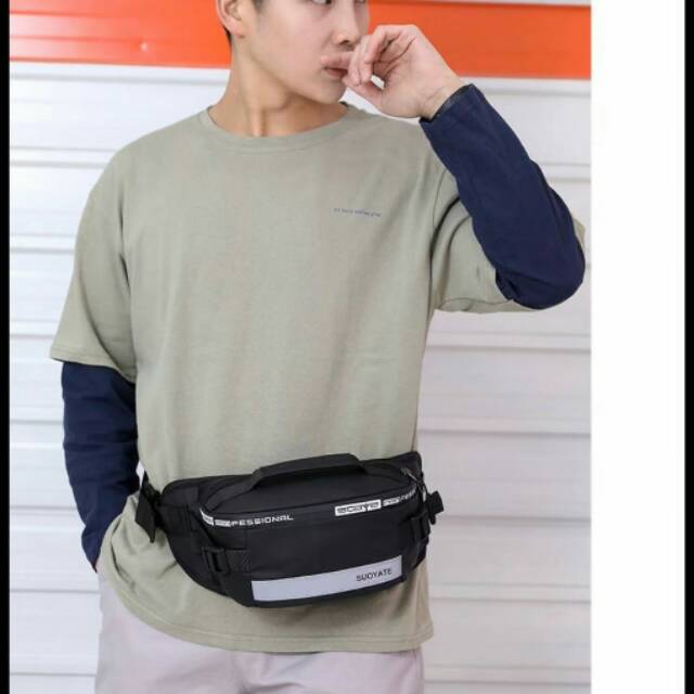 Promo Shopee 9.9_TAS PRIA LEVEL PRO FASHION WAISTBAG WATERPROOF_Rully68