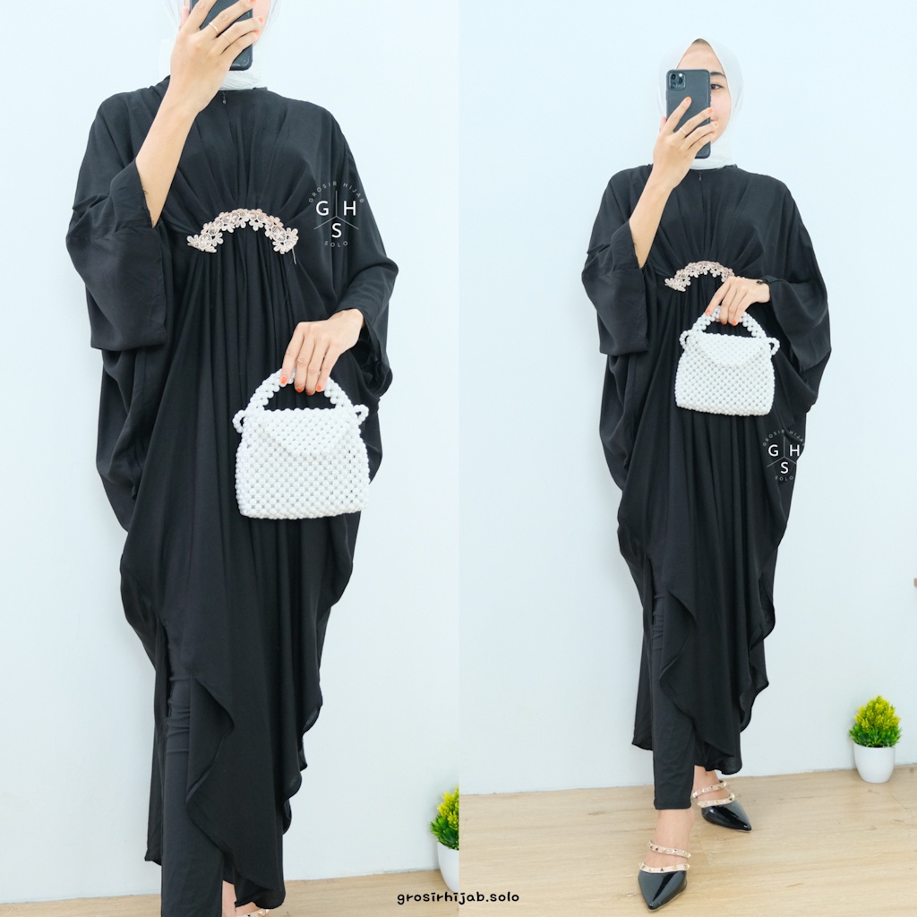 kaftan rayon jumbo renda