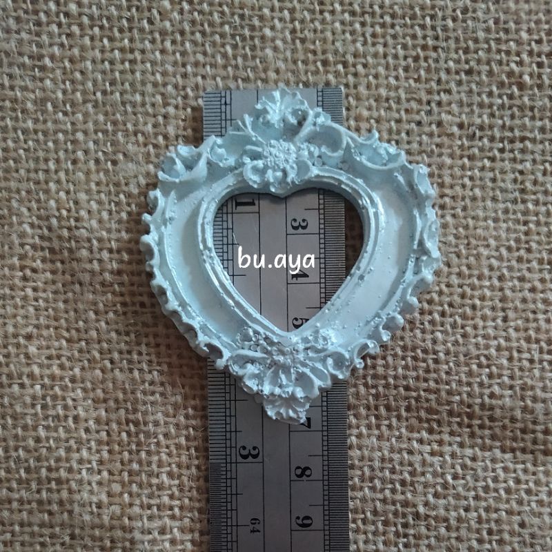 RS10 Frame Love Resin Kecil bahan mahar scrapbook