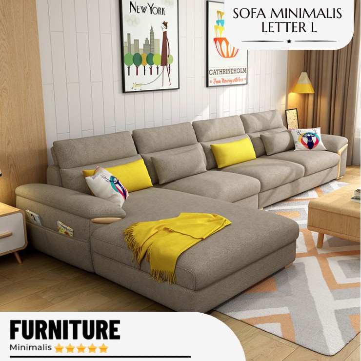 Sofa Minimalis L Sudut Mewah Sofa Tamu Kursi Tamu Minimalis