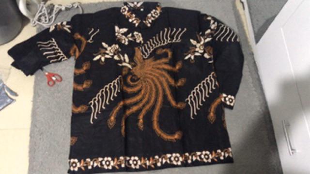 Batik Pekalongan Couple Gamis Batik Ahy Ukuran S-jumbo
