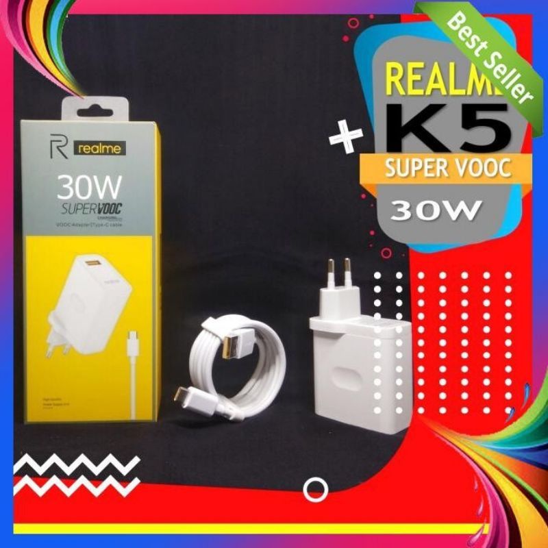 TRAVEL CHARGER REALME K5 VOOC ( 30w ) WC0506A3HK TYPE C ORIGINAL 100%