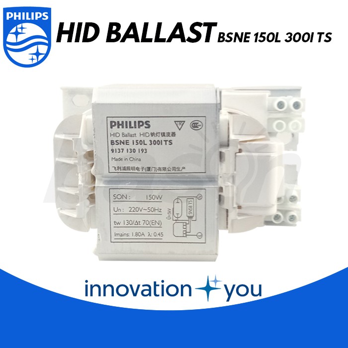 PHILIPS BSNE 150 L300 ITS - Ballast lampu SON