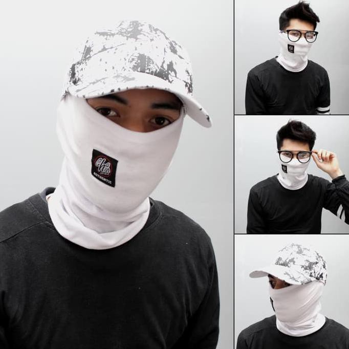 Bayar Di Tempat Sale Buff Masker Motor / Buff Murah / Buff Original - Putih