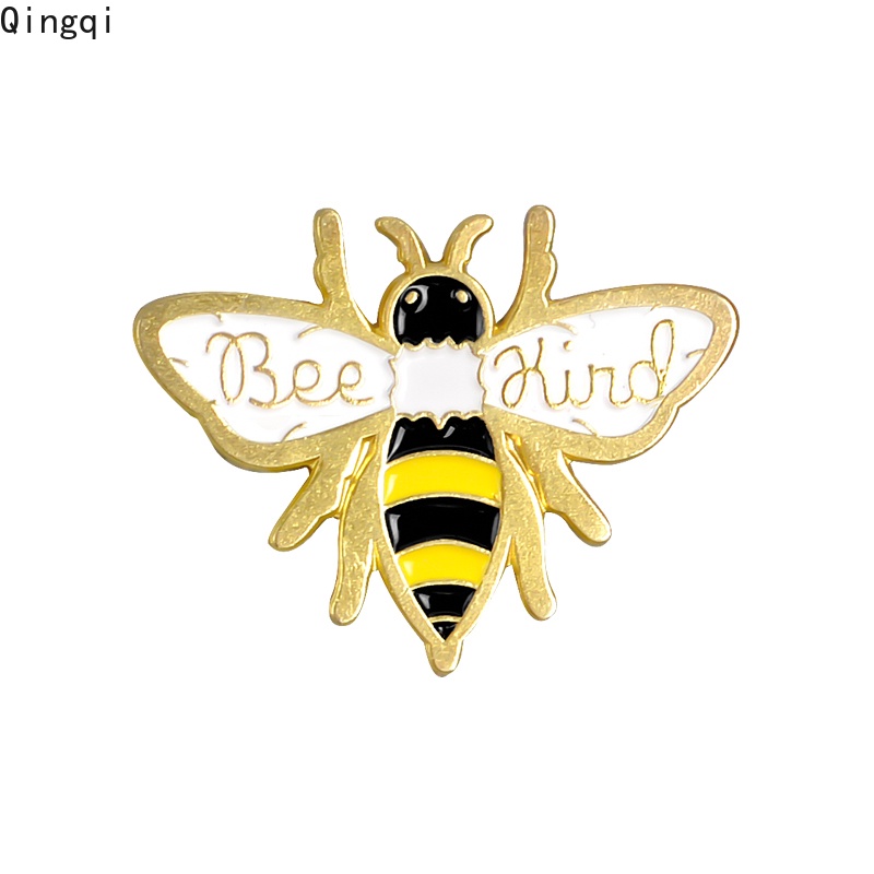 Bros Pin Enamel Desain Kartun Lebah Tulisan Save The Honey Untuk Hadiah