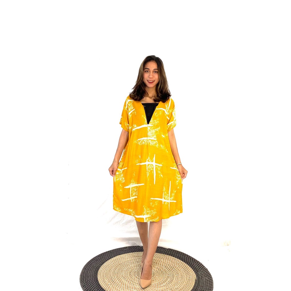 Daster Payung Busui Bali-BSI - LISTY MUSTARD