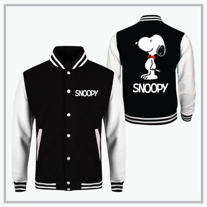 Jaket Varsity Baseball Snoopy