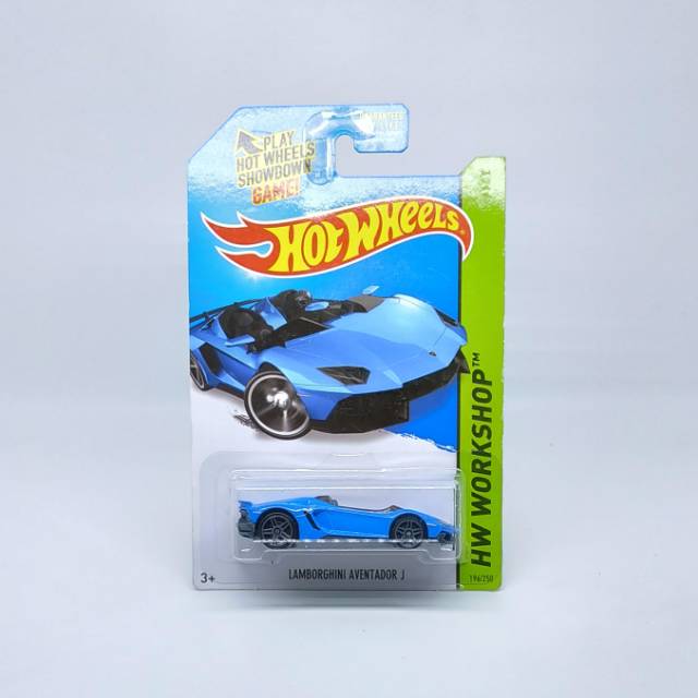 Hot Wheels Lambhini Aventador J Blue Hw Workshop Indonesia