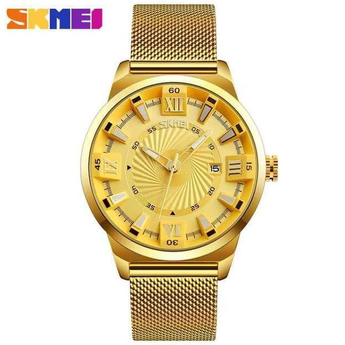 Jam Tangan Pria Ekspedition Original Skmei Gold Elegan Casio Rolex New - Biru