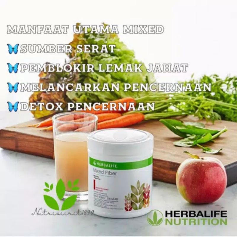 HERBALIFE MIXED FIBER/PEMBLOKIR LEMAK/DETOX PENCERNAAN