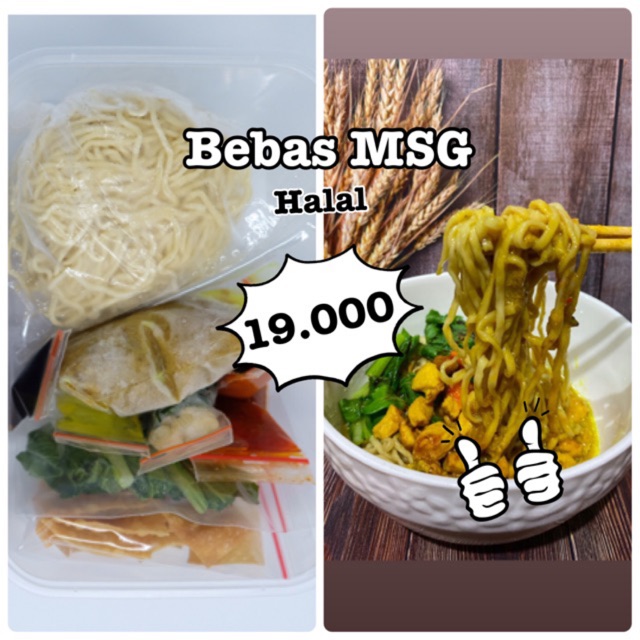 

Mie Ayam Frozen BEBAS MSG dan Halal