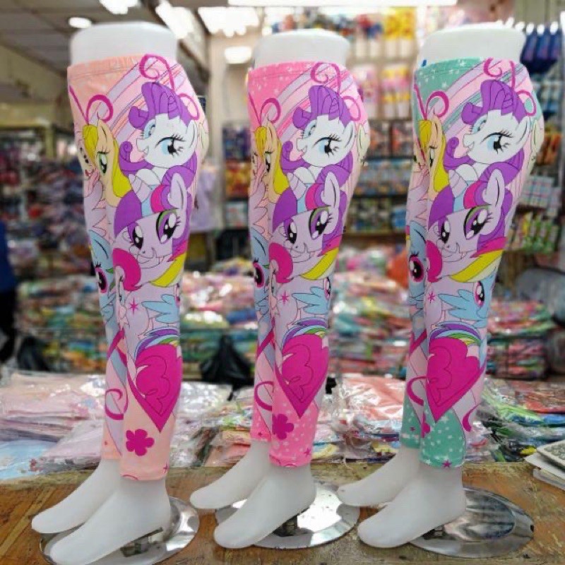 3 Pcs Celana Legging Anak Perempuan Karaker Frozen LOL Littlepony Leging Anak Perempuan Katun Murah Celana Panjang Anak Perempuan 2 4 5 8 10 Tahun