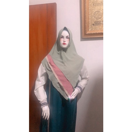 ALZHEA Hijab Instant Premium - VALLERIA Sifon Ceruty - Hijab Syar'i Premium / Kerudung Instant Ori