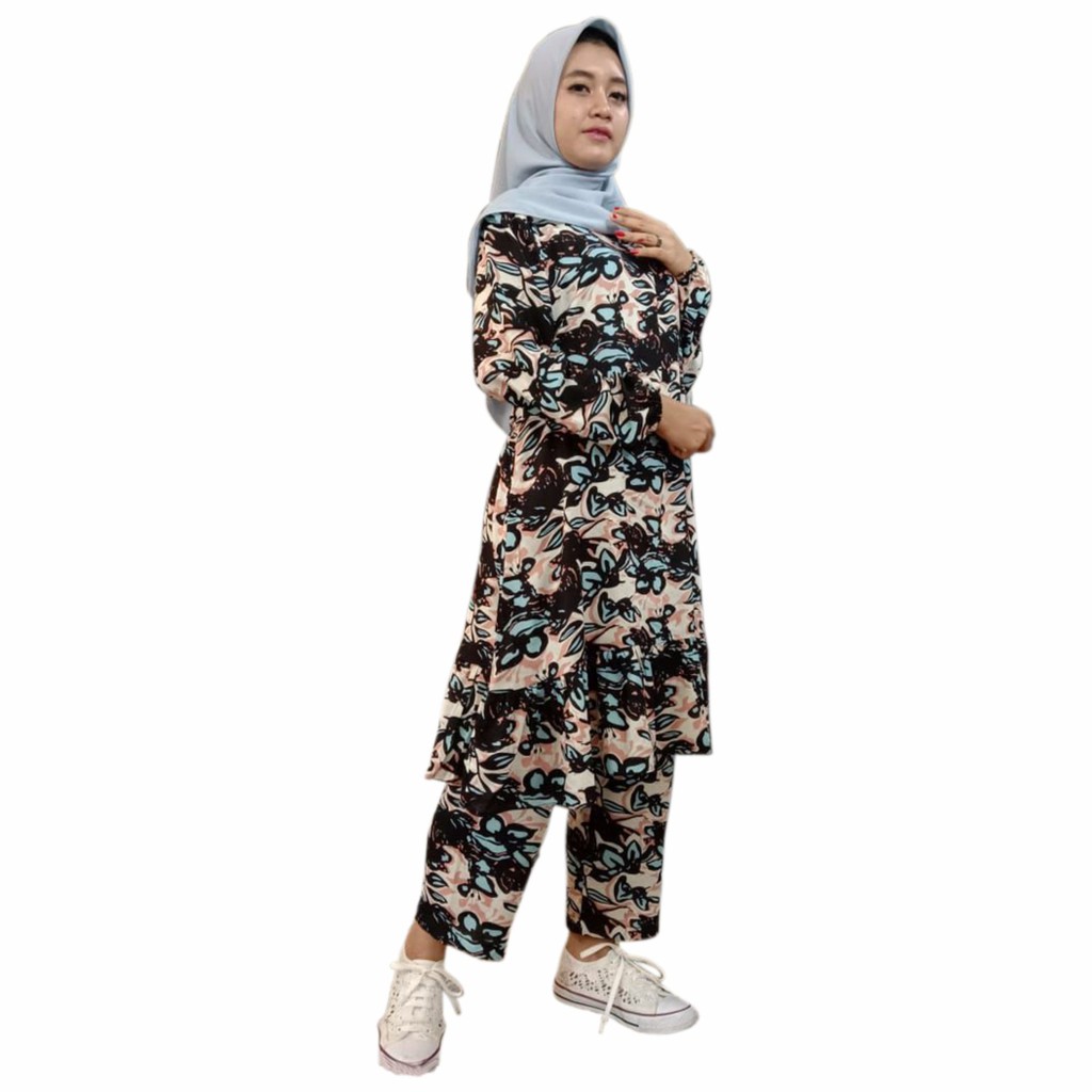  GROSIR  HIJABKU PAJAMAS RAYON  ONE SET LENGAN PANJANG BUSUI 