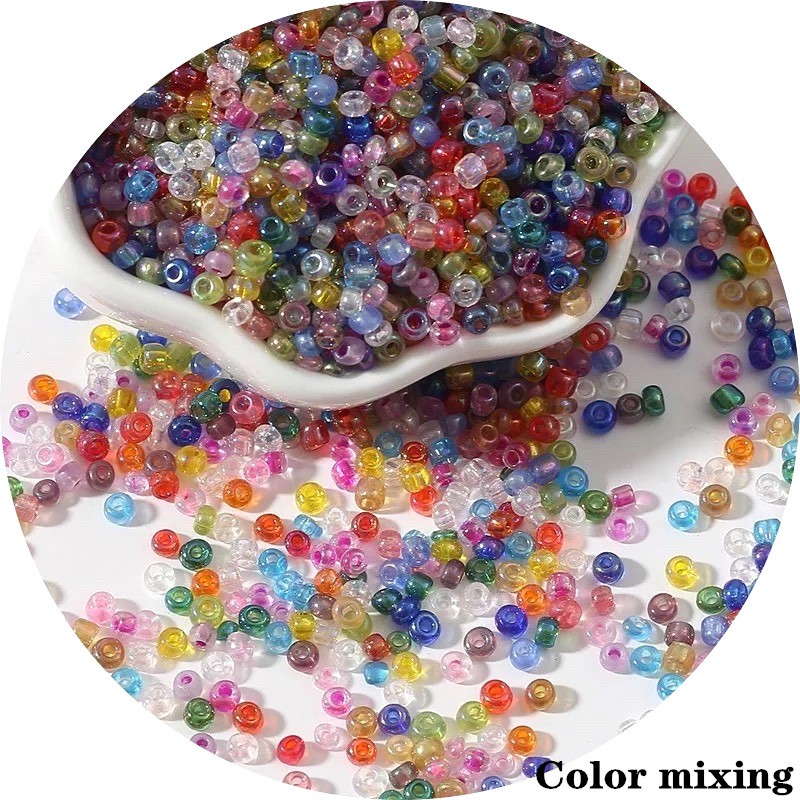 Manik-Manik Kristal Czech Glass Warna-Warni Ukuran 2/3/4mm Untuk Membuat Perhiasan Handmade Diy