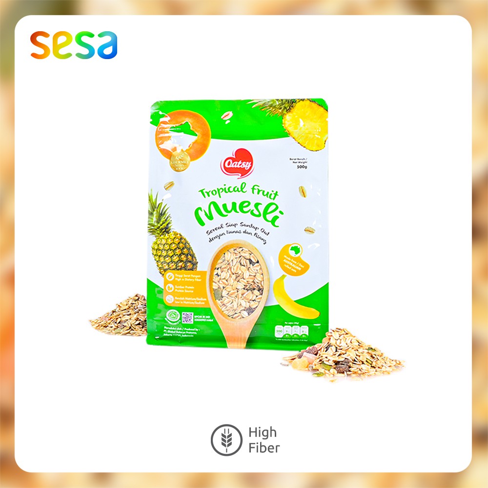 

OATSY Muesli Tropical Fruit 500gr - Menu Sarapan