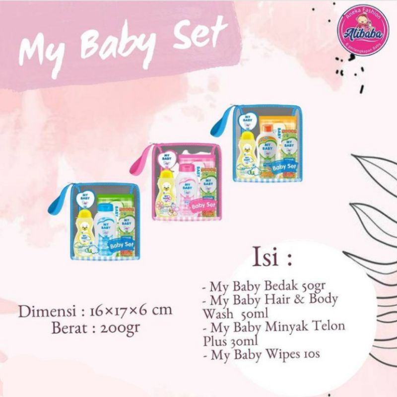 My Baby Set Gift Set Kecil Sabun Sampoo Bedak Bayi