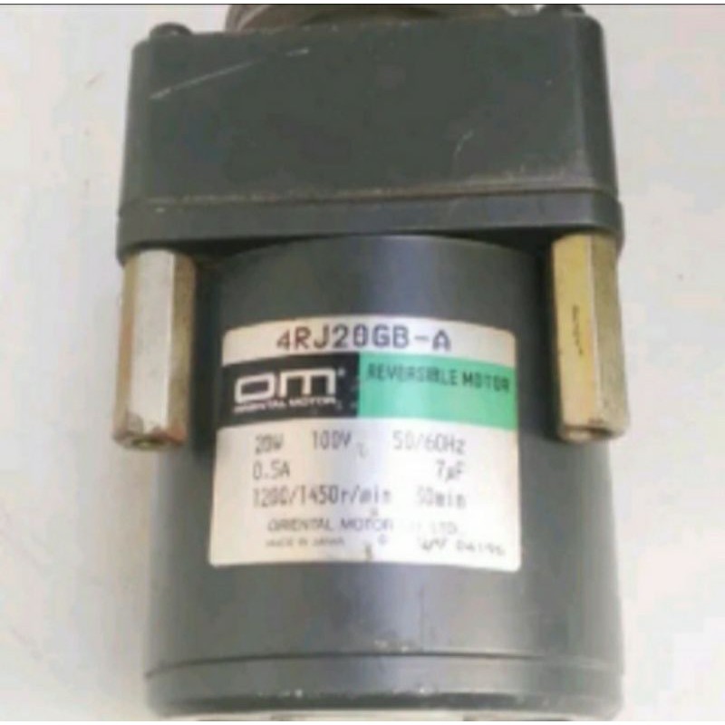 Gearbox Motor Ac Oriental 100V 20W 482Rpm