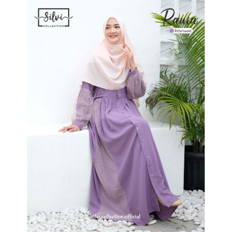 GAMIS RANIA DRESS ONLY &amp; 1 SET KHIMAR || SILVI COLLECTION