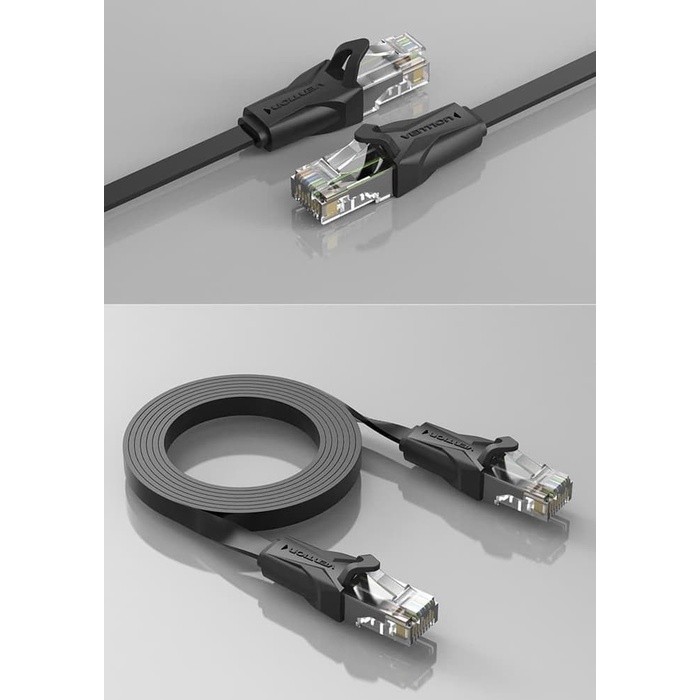 Vention [IBA 1M] Kabel Lan RJ45 Cat6 Cat.6 Flat Gigabit UTP