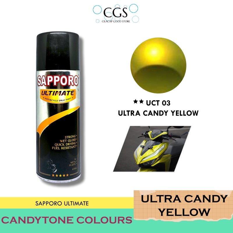 SAPPORO ULTRA CANDY YELLOW UCT03 - cat sapporo kuning candy - cat kuning candy - sapporo uct03 - sap
