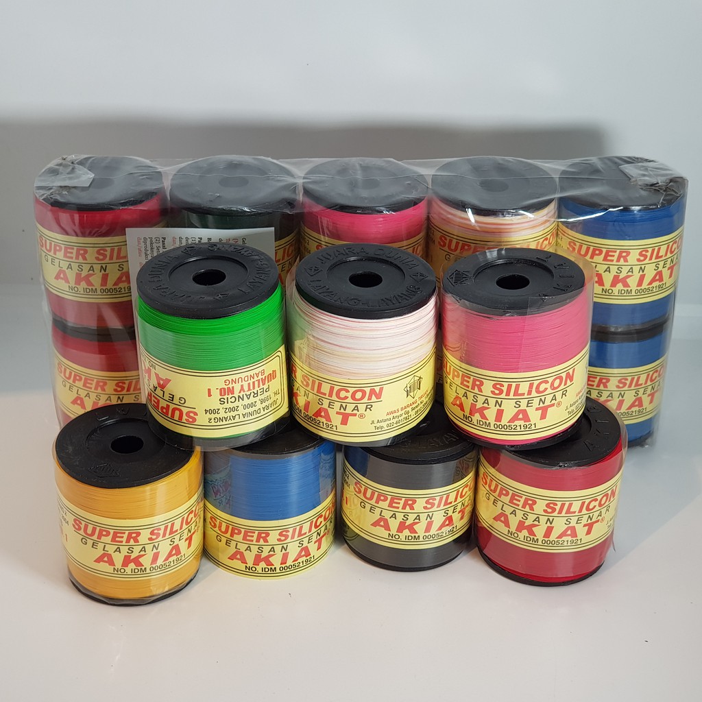 Grosir Benang Gelasan Layangan AKIAT ASPAL 022 Super Silicon Bandung Asli / gelasan layangan grosir
