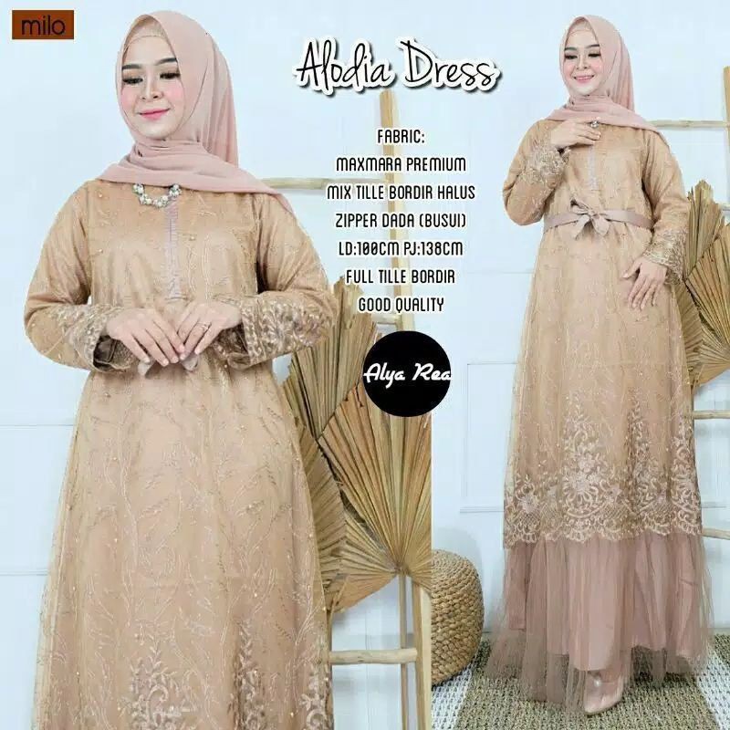 GAMIS BROKAT GAMIS KONDANGAN GAMIS RAMADHAN DRESS TILLE IMPORT GAMIS TILLE