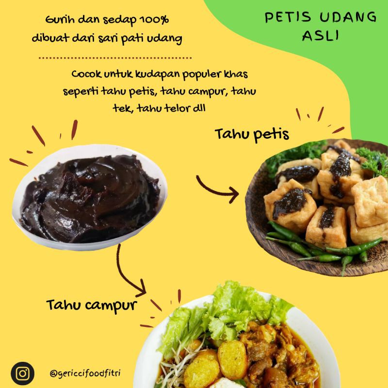 

[ASLI JAWA TIMUR] PETIS UDANG ASLI/ PASTA UDANG/SHRIMP PASTE (TAHU TEK/TAHU TELOR/TAHU GORENG)