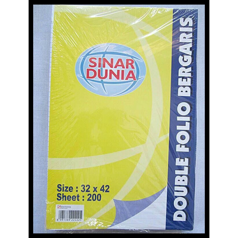 Thedarlingbakers Kertas Folio Bergaris Ukuran A4