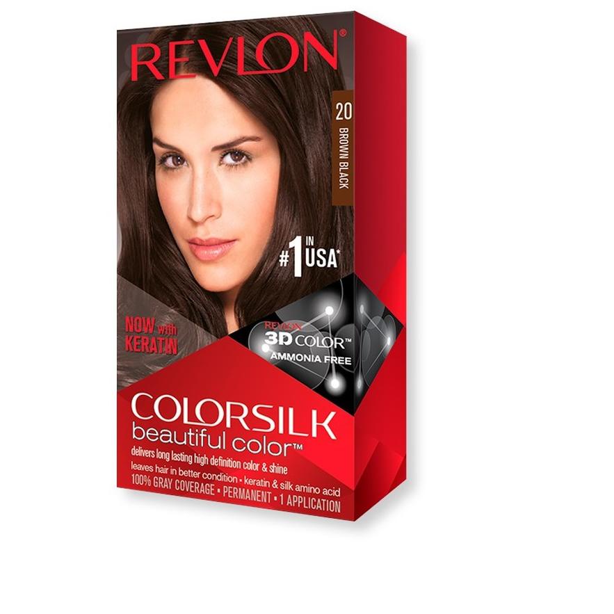 ☆ Revlon Colorsilk Beautiful Color - No.20 Brown Black ☛