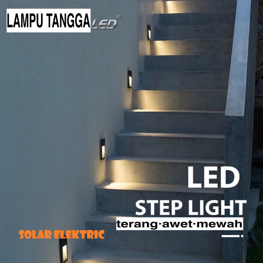 Lampu LED Tembok Anak Tangga Dinding Step Light Inbow Tanam Wall Lamp